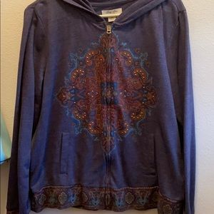 BOHO ZIP UP HOODIE